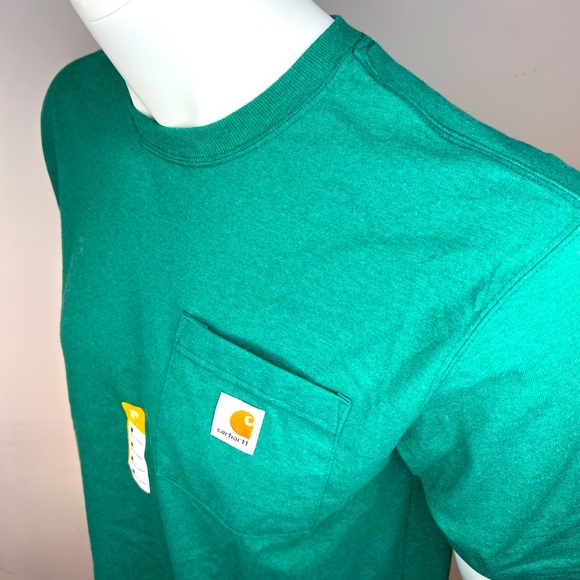 ⭐️CARHARTT💯, FOREST. GREEN, MEDIUM, LOOSE FIT, SHORT SLEEVES, T-SHIRT - Picture 4 of 14